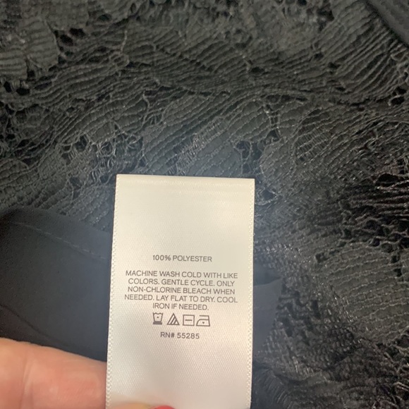 Express Black Puff Sleeve Lace Top- NWT - Picture 16 of 16